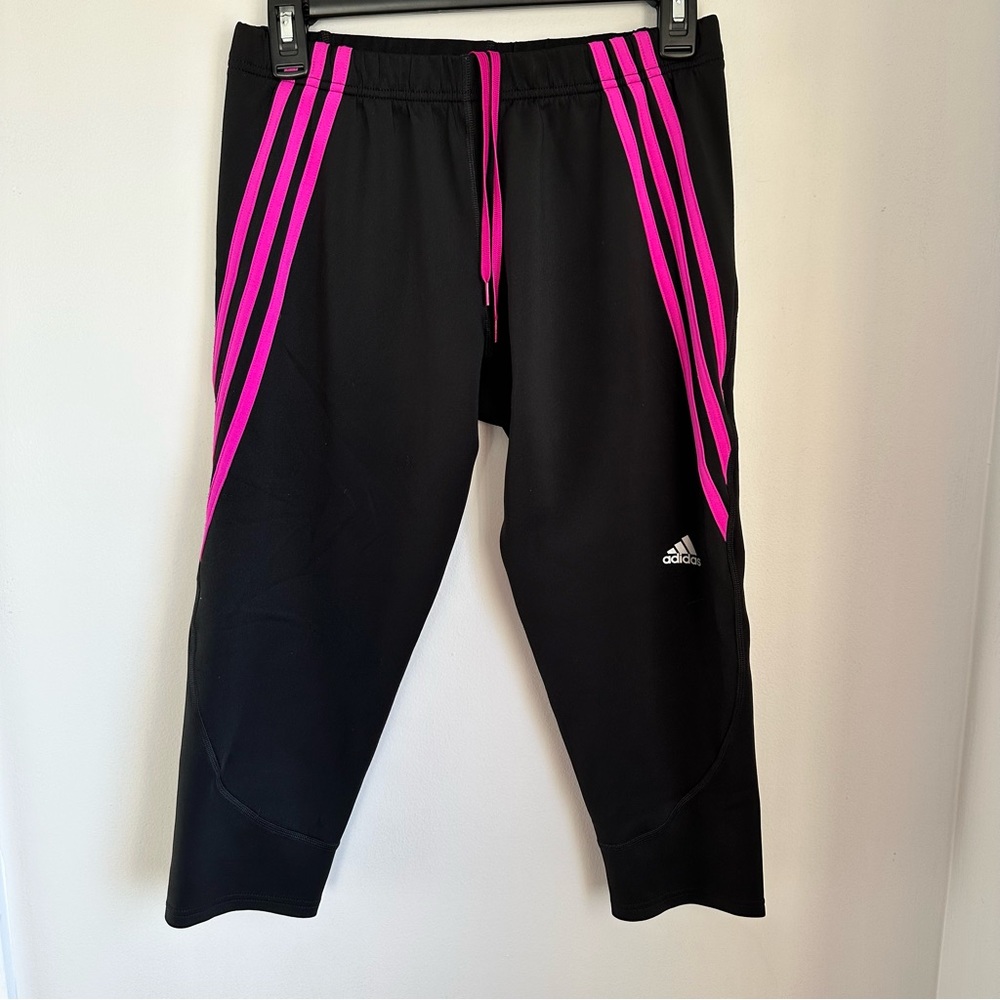 Adidas Girls Sweats Black and Pink Size Large